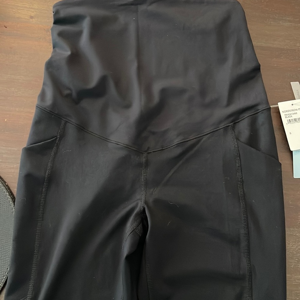 Maternity workout leggings! Comes right below my calves.l and I’m 5’4’’